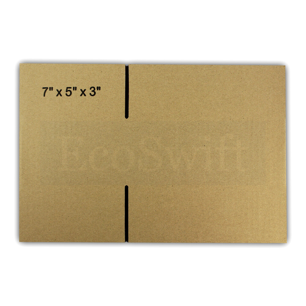 150 7x5x3 EcoSwift Cardboard Packing Moving Shipping Boxes Corrugated Box Carton