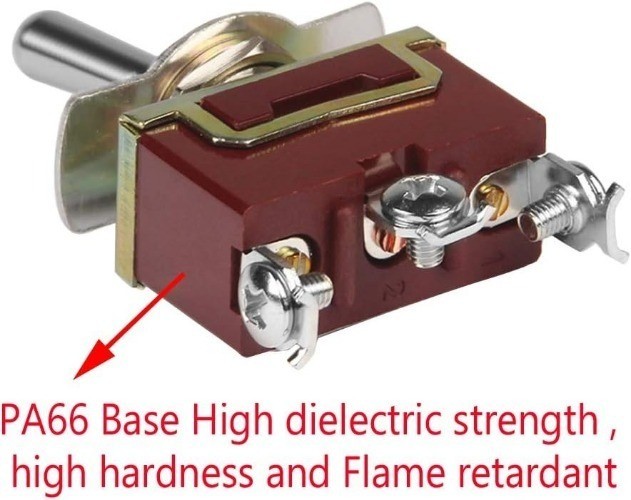 Silver Contact Heavy Duty 20A 125V 15A 250V SPST 3 Terminal Pin (ON)-OFF-(ON) Mo