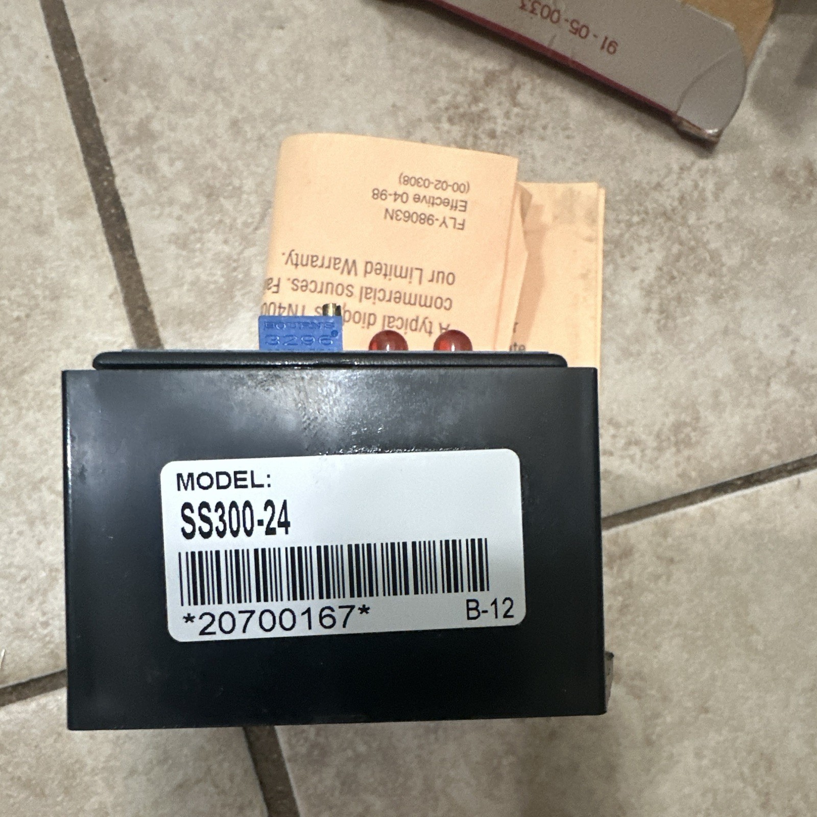 Murphy SS300-24 Speed Switch Module, 24V DC, Chassis Mount, 1A, 1HP