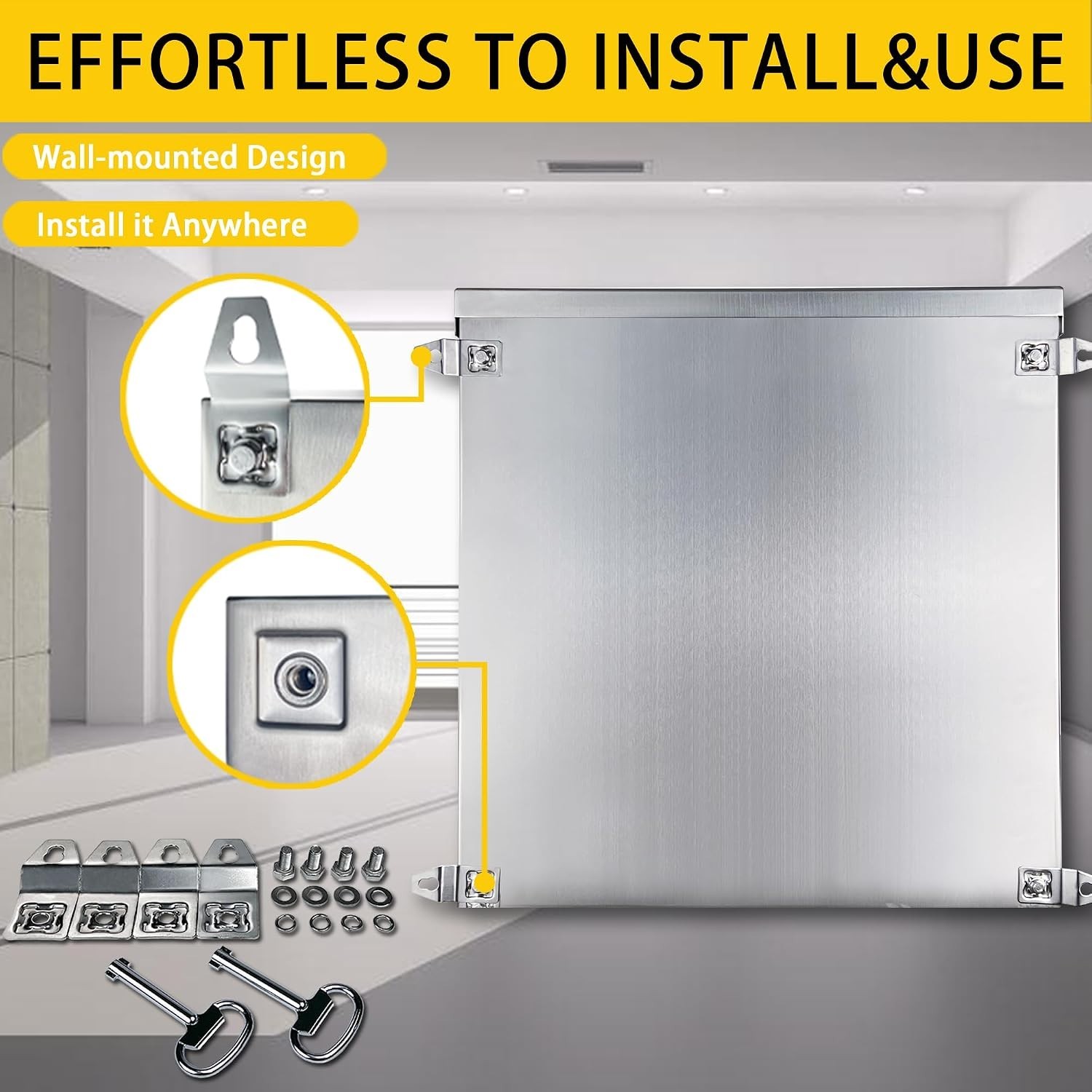25×24×12″ IP66 Steel Electrical Enclosure Box Double Electrical Enclosure Box