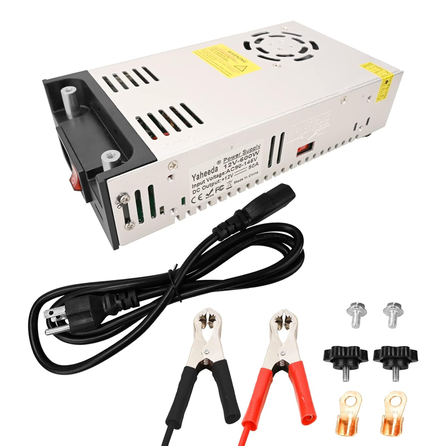 New Version Converter, 110V AC to 12V DC Converter Power Supply 12V 600W 50A DC