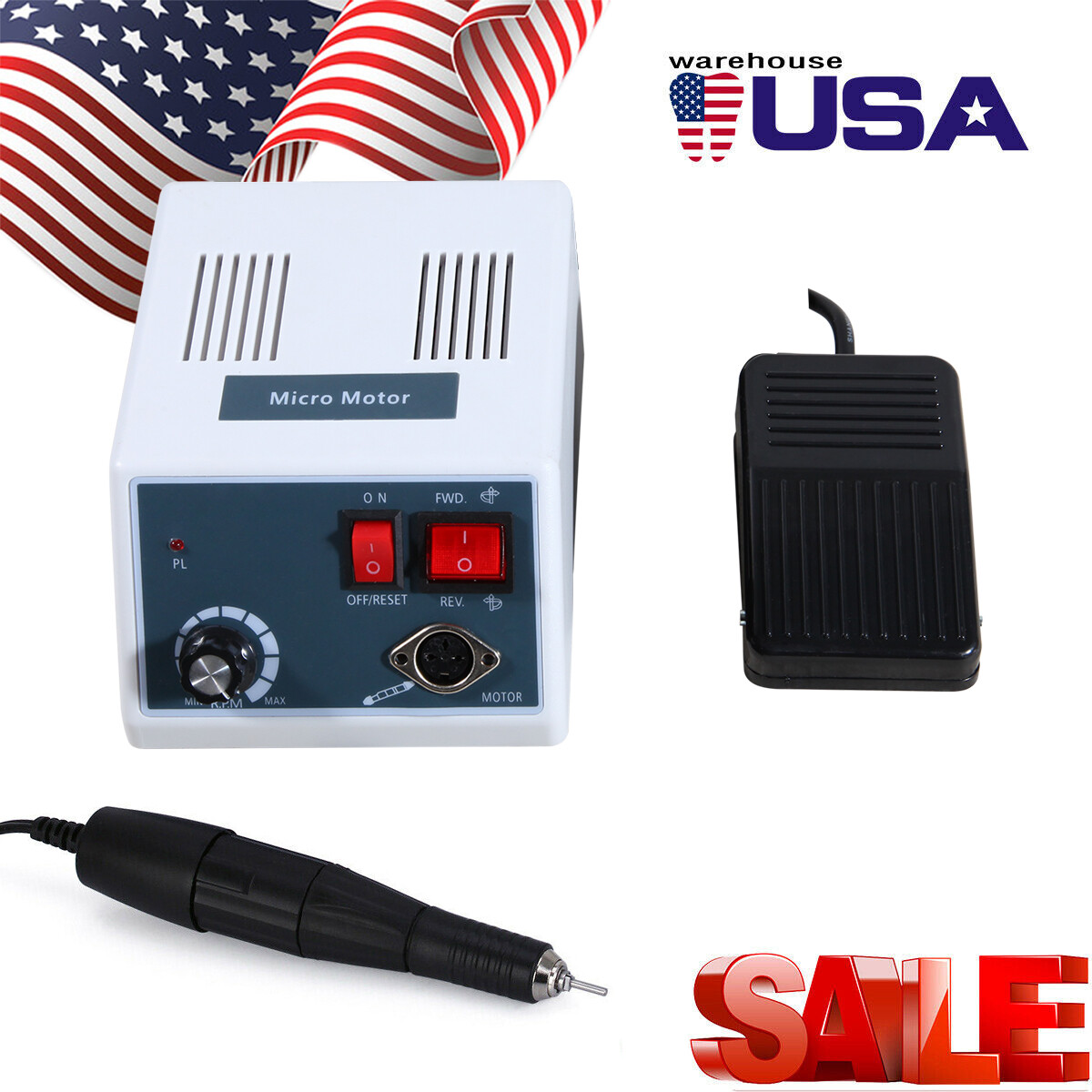 Dental Lab Marathon Electric Micromotor Polishing Motor+ 35K rpm Handpiece