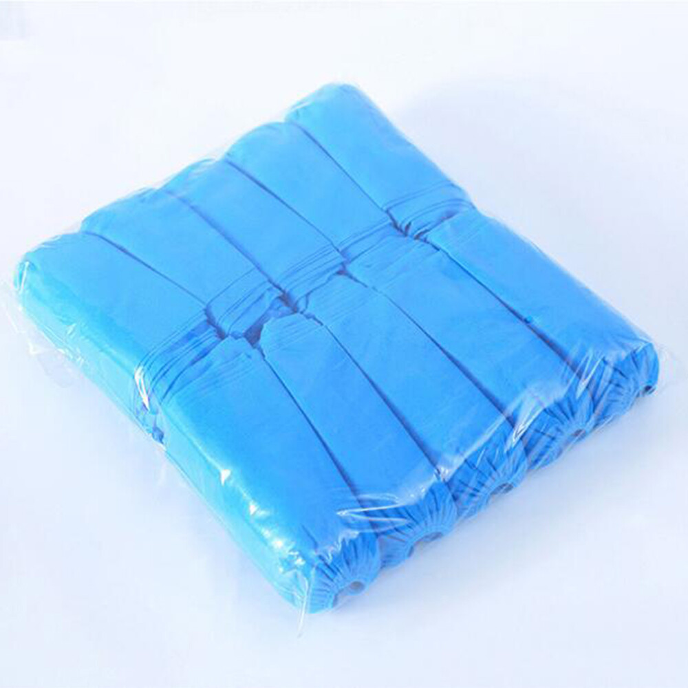 TECHTONGDA 100pcs Disposable Non-woven Shoe Covers for Home/Hotel/Office etc.
