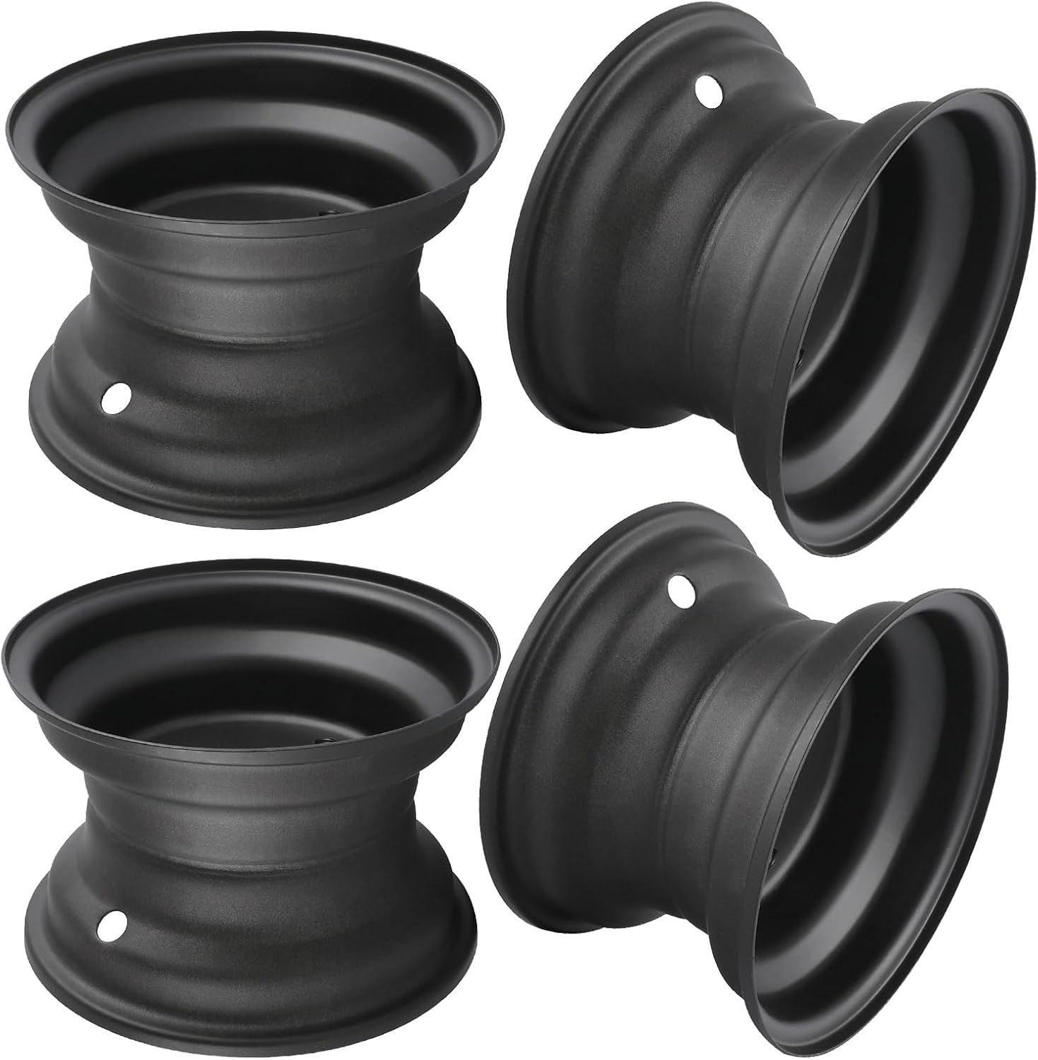 6-Inch Wheel Rim with 3 Holes – Fits 145/70-6 Tires for Go-Karts, ATVs