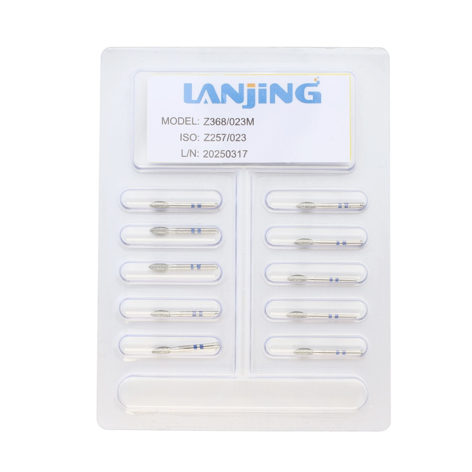 Dental Diamond Burs Round End Taper Football Round Ball Zirconia Adjustment 856