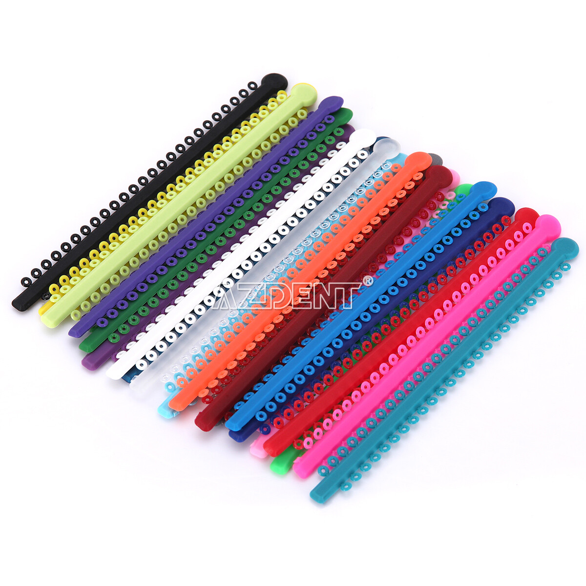1000pcs Dental Orthodontic Elastic Ligature Ties Brackets Braces Rubber Bands