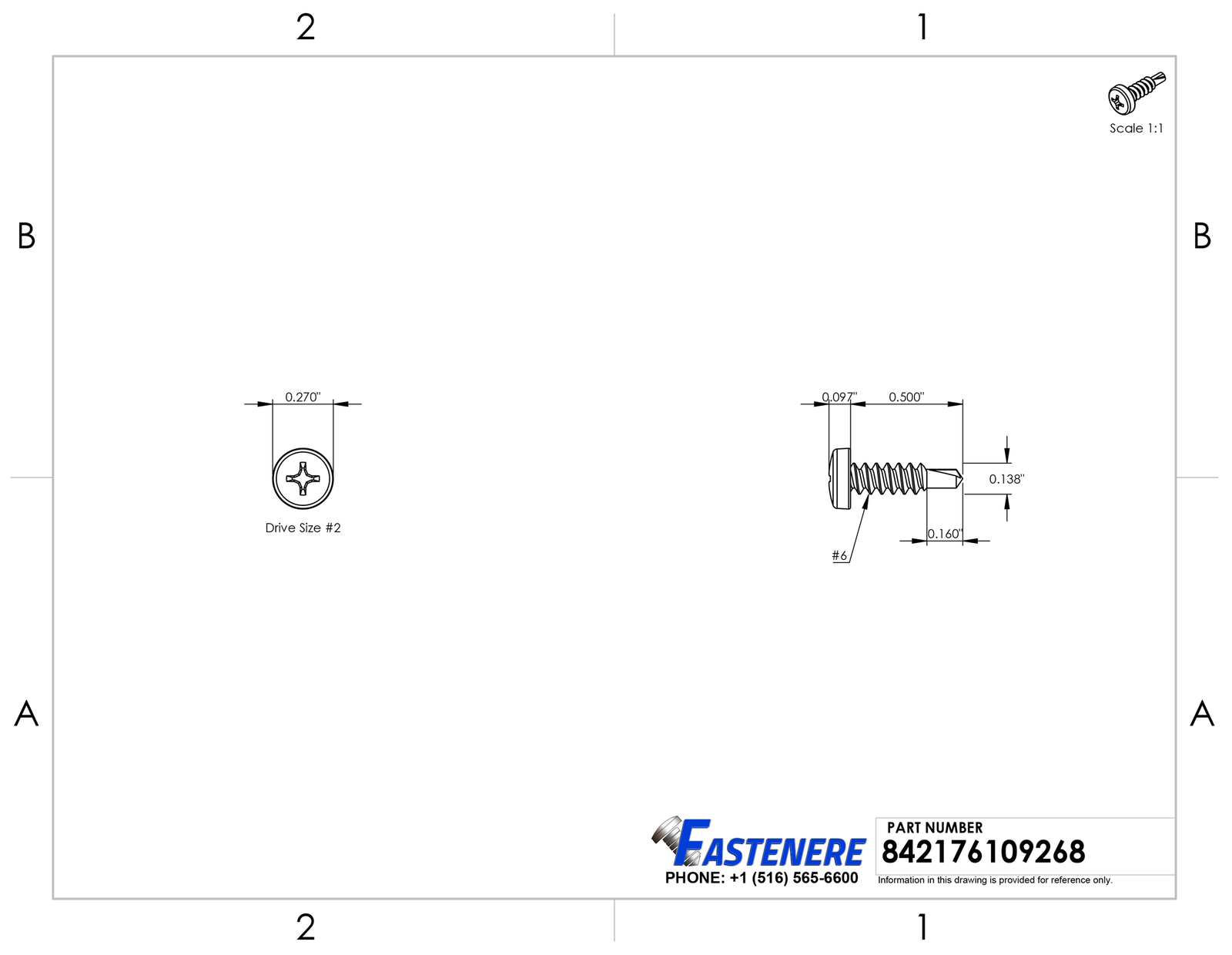#6 X 1/2″ Phillips Pan Head Self Drilling Metal Tek Screws Stainless Qty 100