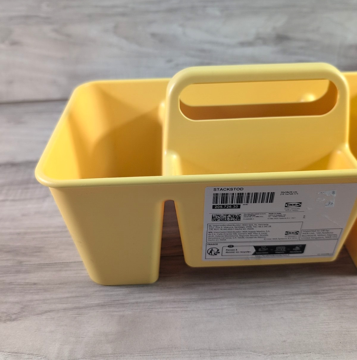 Vintage IKEA STACKSTOD Desk organizer Made in India In Yellow Color