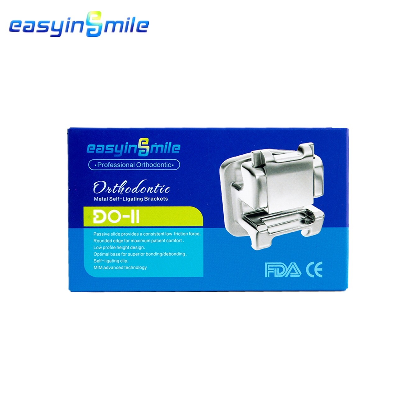 EASYINSMILE Dental Brackets Orthodontic Self-ligating 022 3 MBT/Roth Mini Braces