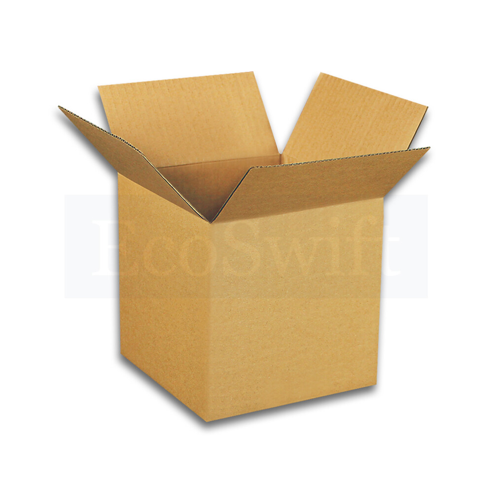 5 6x6x6 EcoSwift Cardboard Packing Moving Shipping Boxes Corrugated Box Cartons