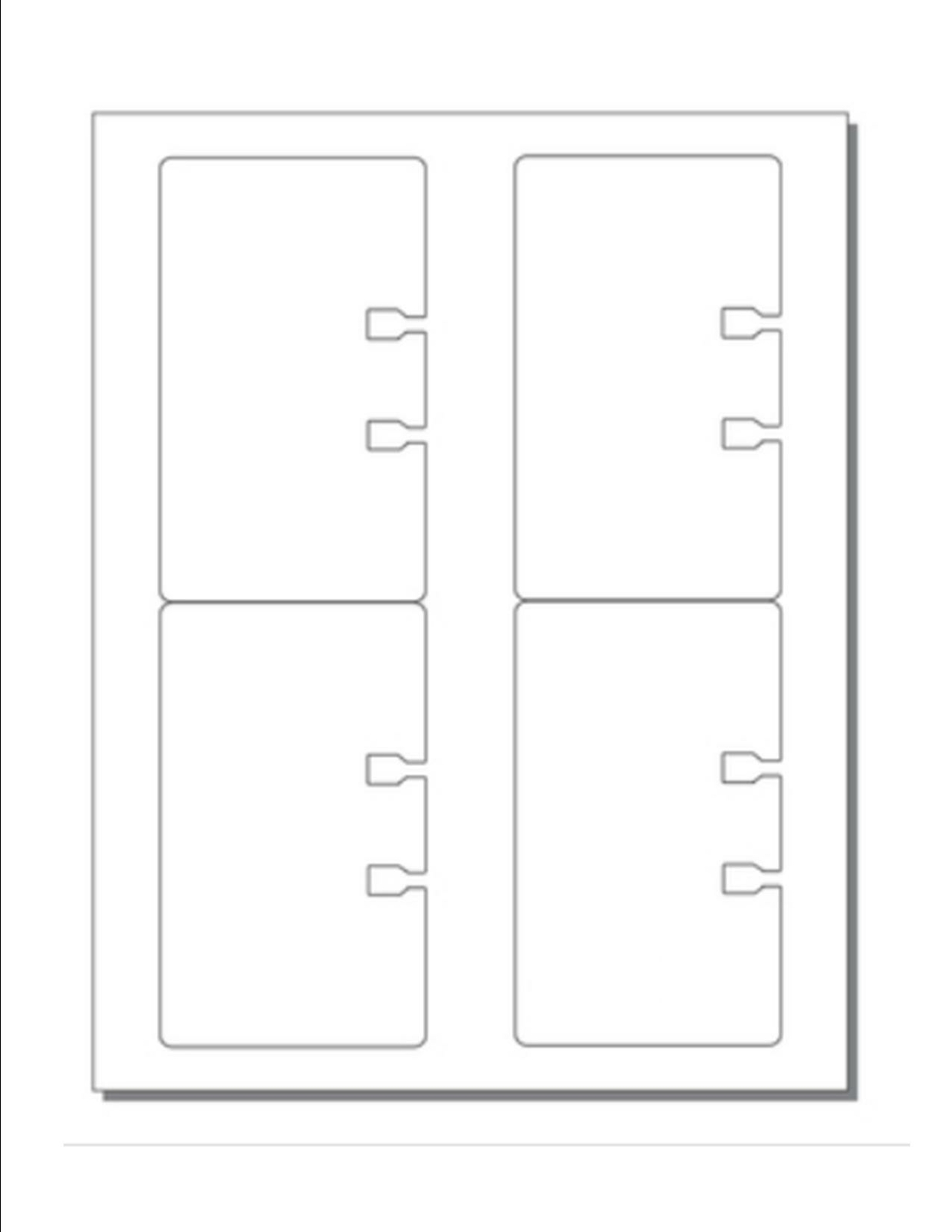Jumbo Rotary File Cards w No Tab (3″x 5″), 4-UP on 8.5″x 11″ Wh Cover – 250 Shts