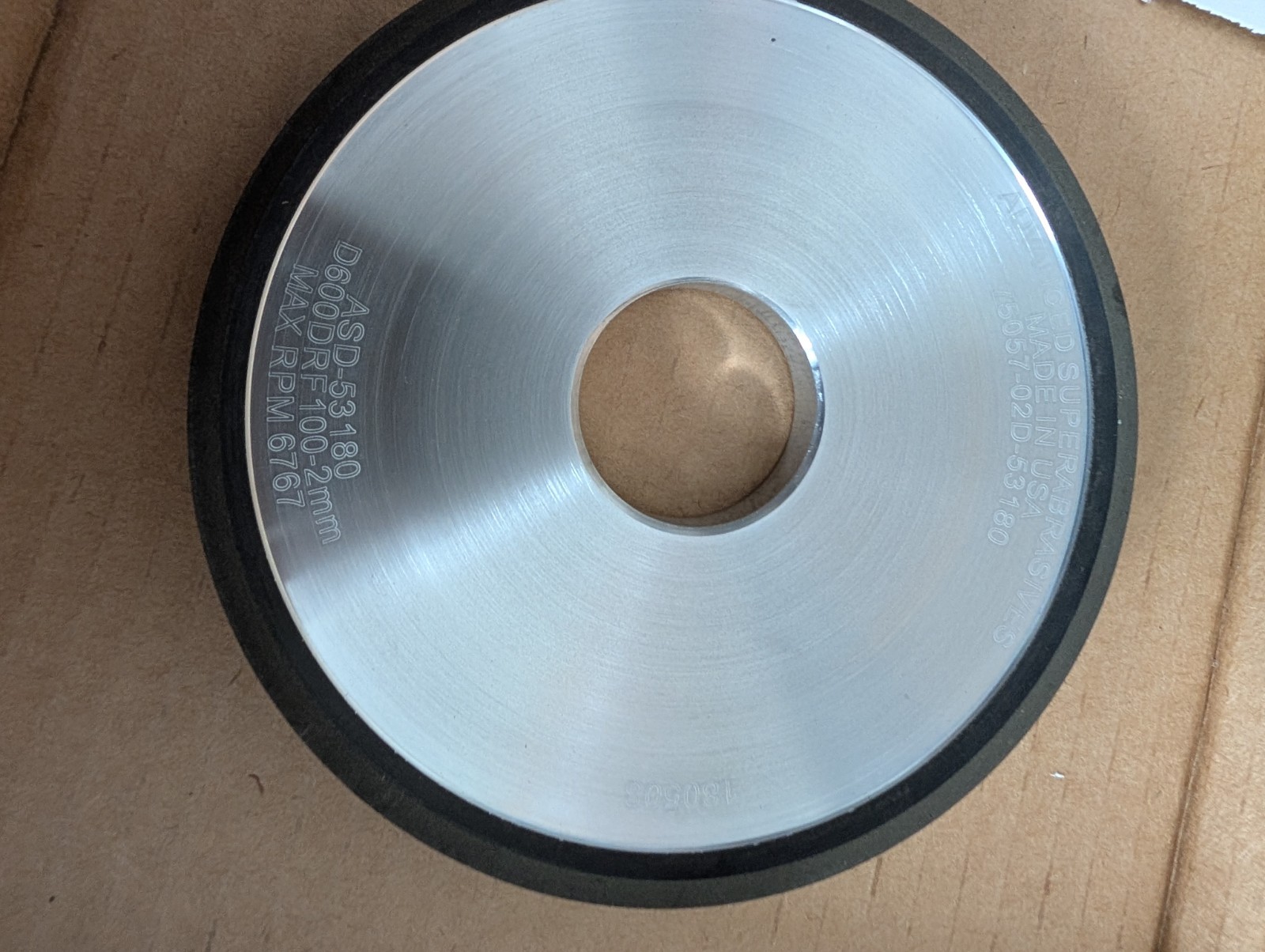 Advanced Superabrasives Diamond Grinding Wheel ASD-53180 125x13x32mm – D600 grit