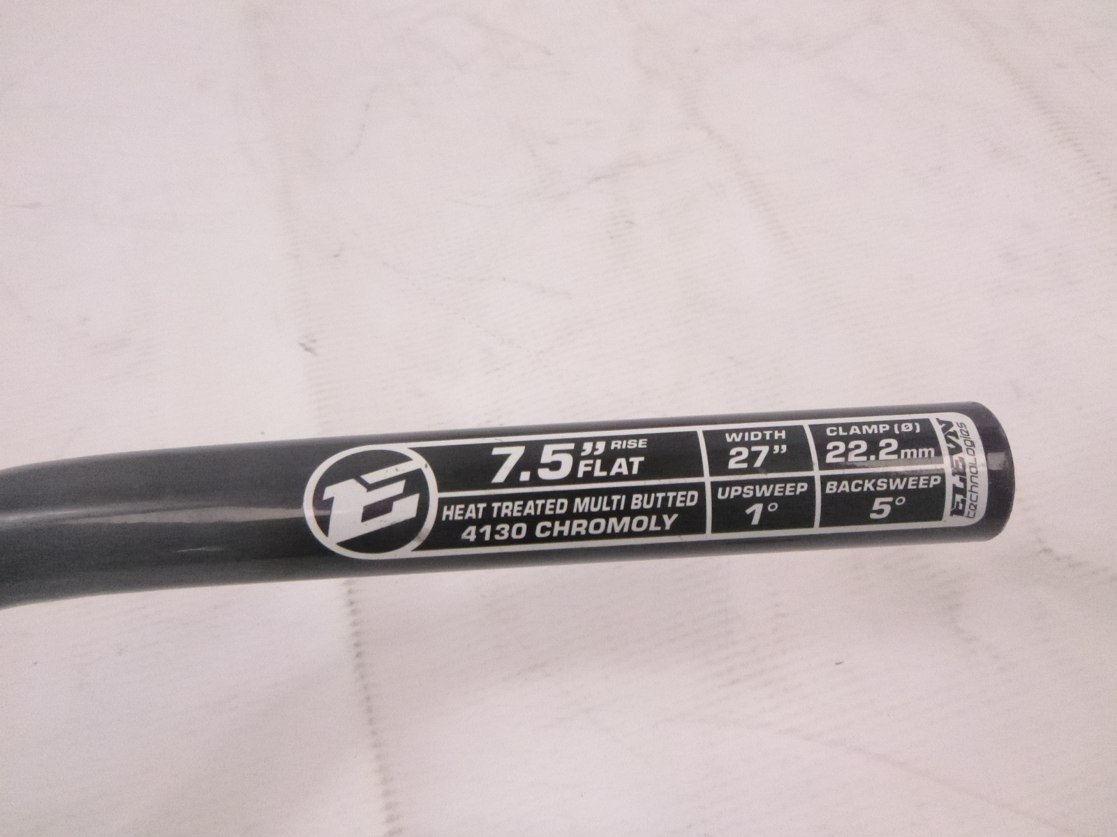 ELEVN SLT Racing Series 7.5″ Rise Flat 4130 Chromoly Handlebar 27″ Width