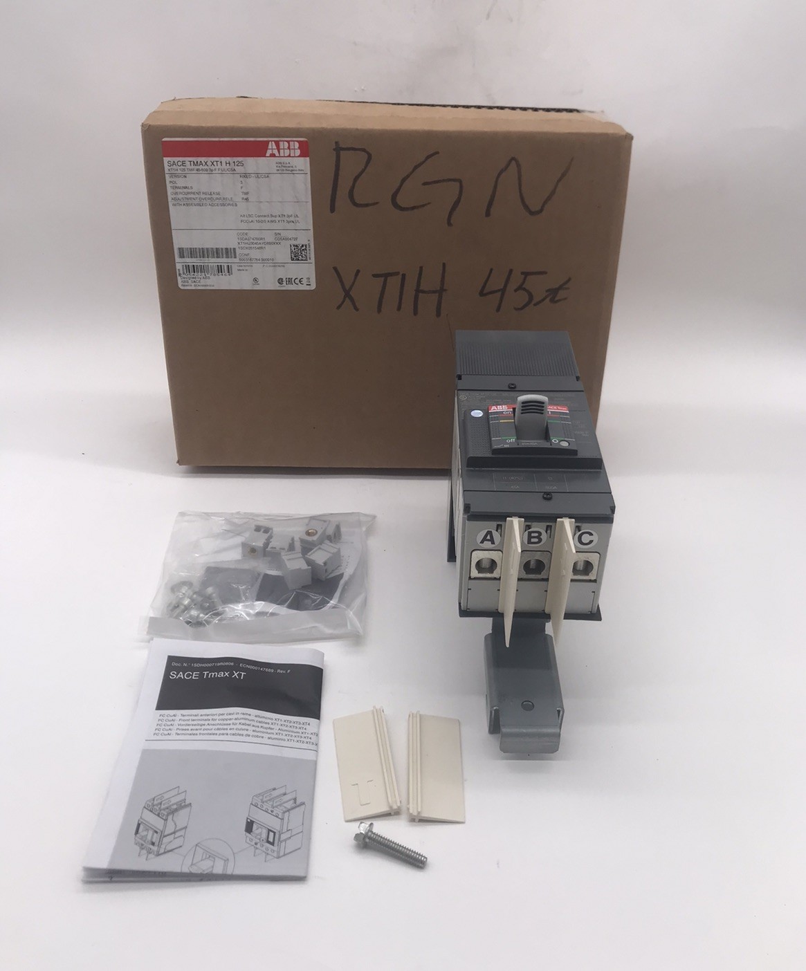 HOUSTON STOCK NEW ABB XT1HU3045AYD000XXX RELIAGEAR 45 AMP FREE 2 DAY AIR BUY NOW