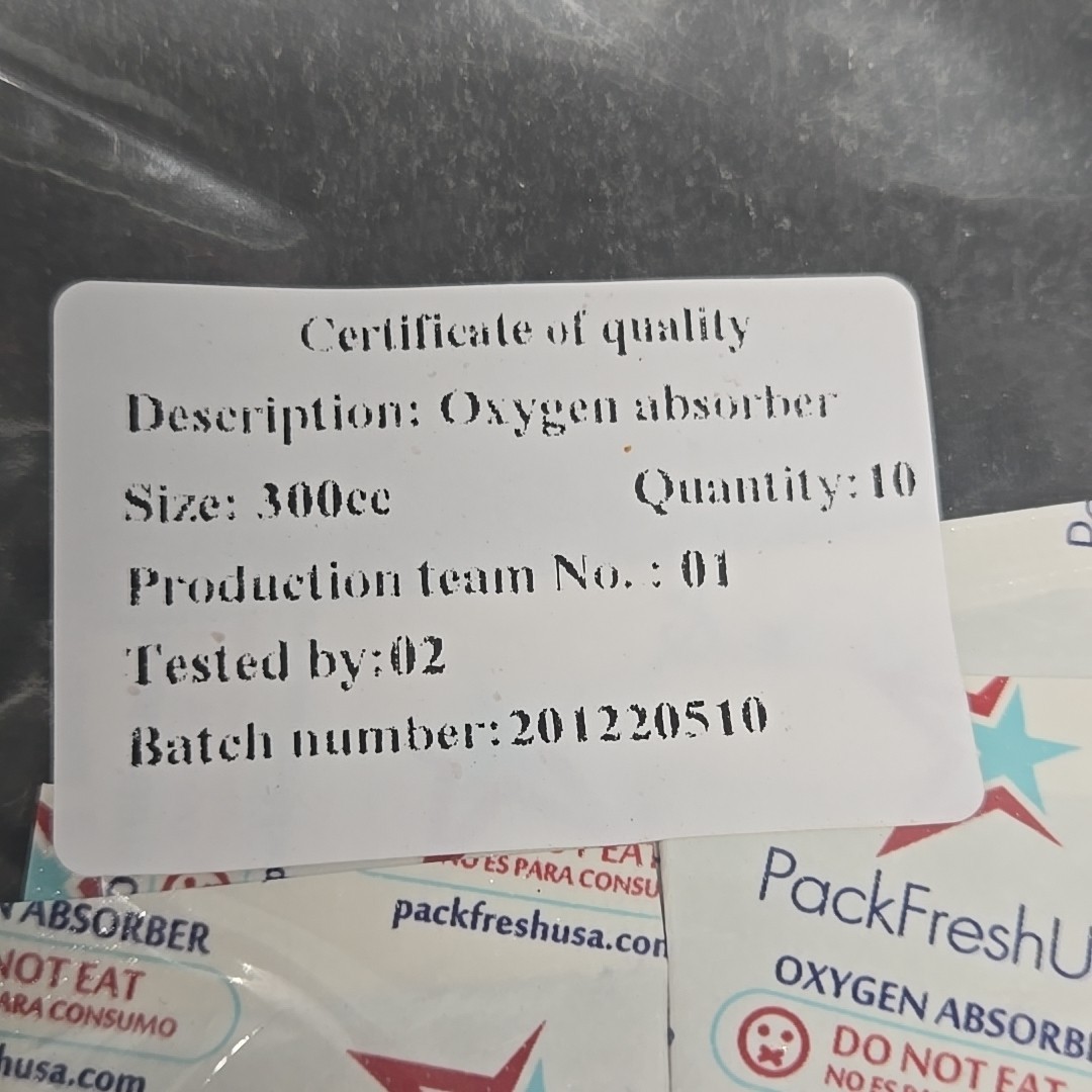 Harvest Right 200cc 300cc 700cc Oxygen Absorbers Lot 10 packs