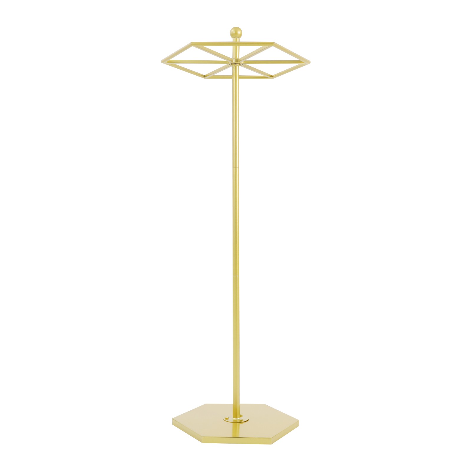 Clothing Display Rack, 360° Rotating, Carbon Steel, 50 lbs Capacity, 56.3 Inch