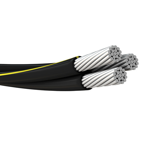 Vassar 4-4-4 Triplex Aluminum URD Direct Burial Cable (90 Amp) 600V