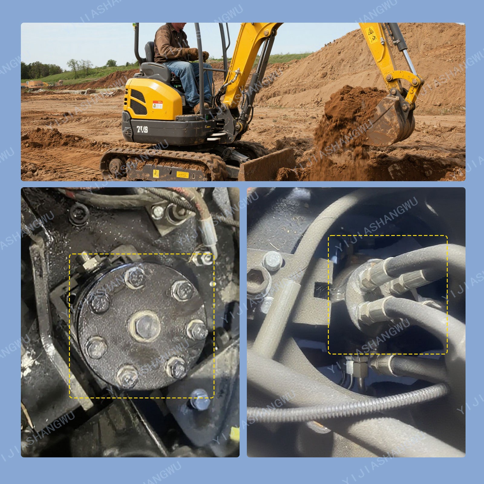 Chinese 1 Ton Excavator Swing Motor