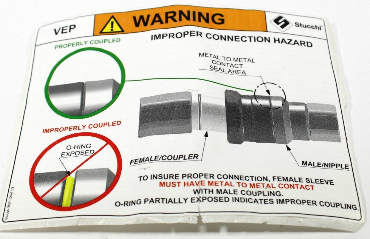 Stucchi 806501010 Flat Face Coupler – Female VEP21P 114 NPT (1-1/4 in)