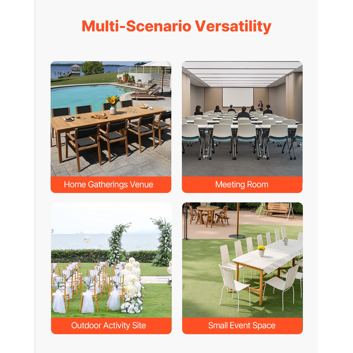 Folding Chair Rack Cart for 10 Chairs of 150 LBS Push-Style Chair Dolly