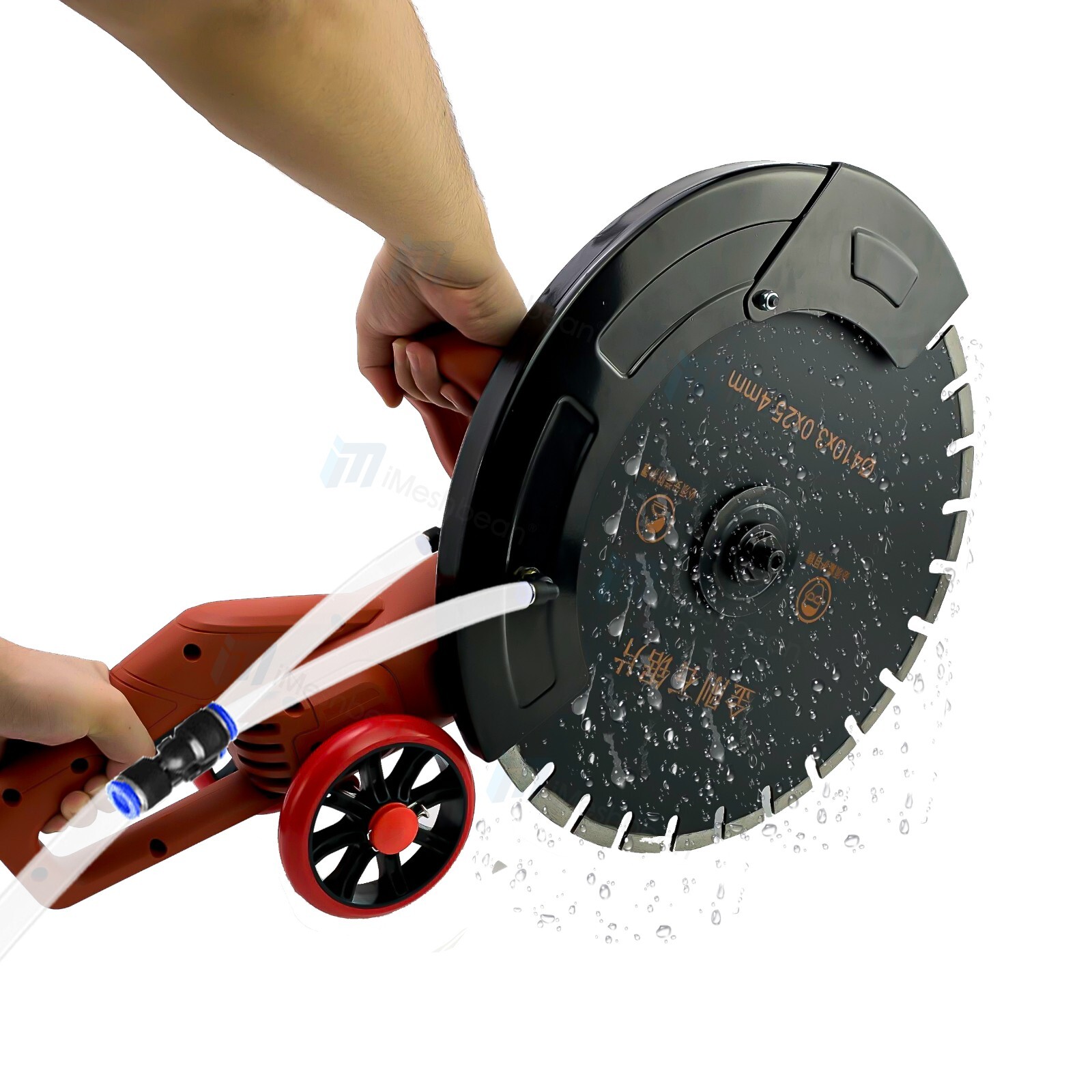 16” Electric Concrete Saw Wet/Dry Saw Cutter with Water Pump and Blade 3200W US