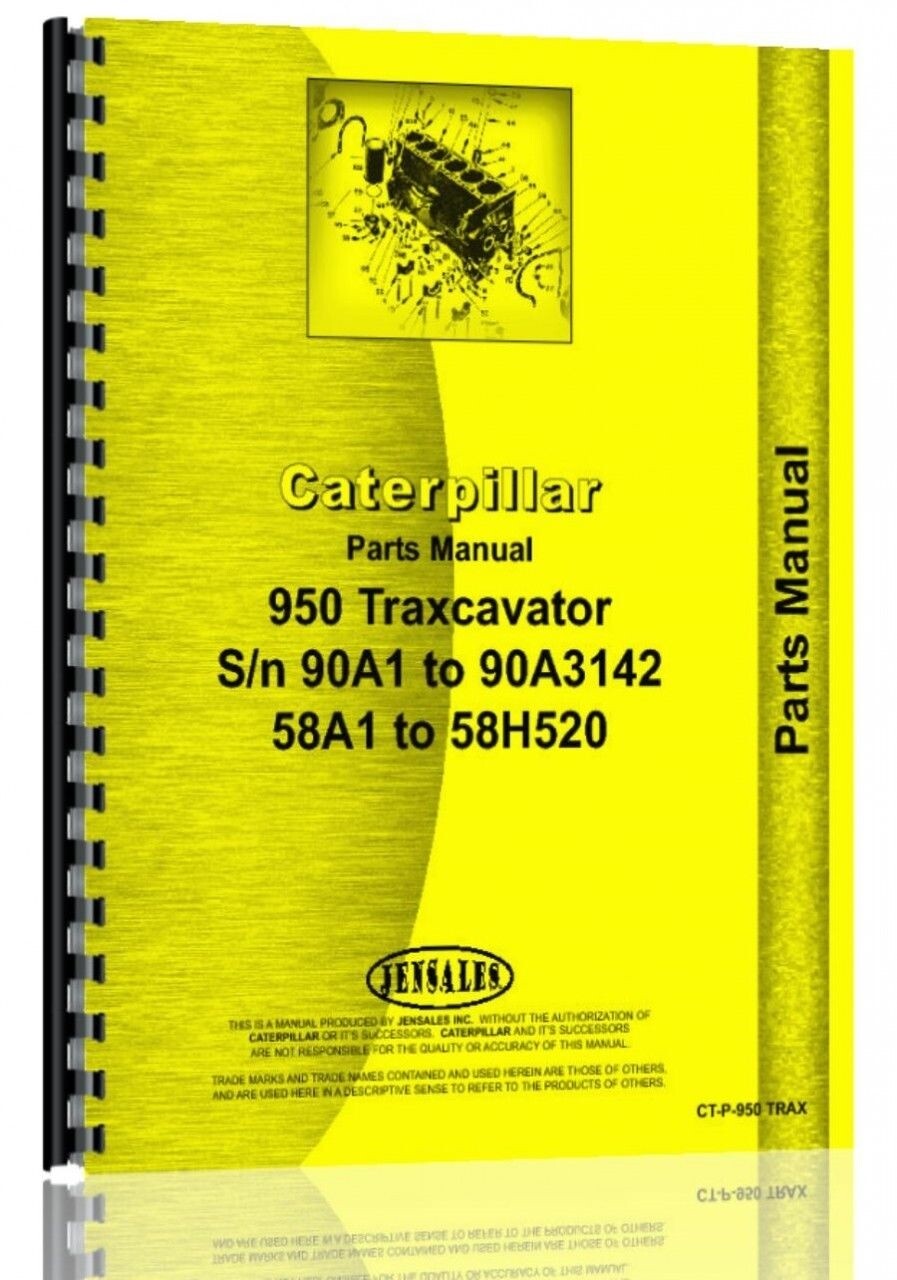 Caterpillar 950 Wheel Loader Parts Manual 58H1-58H520 90A1-90A3142