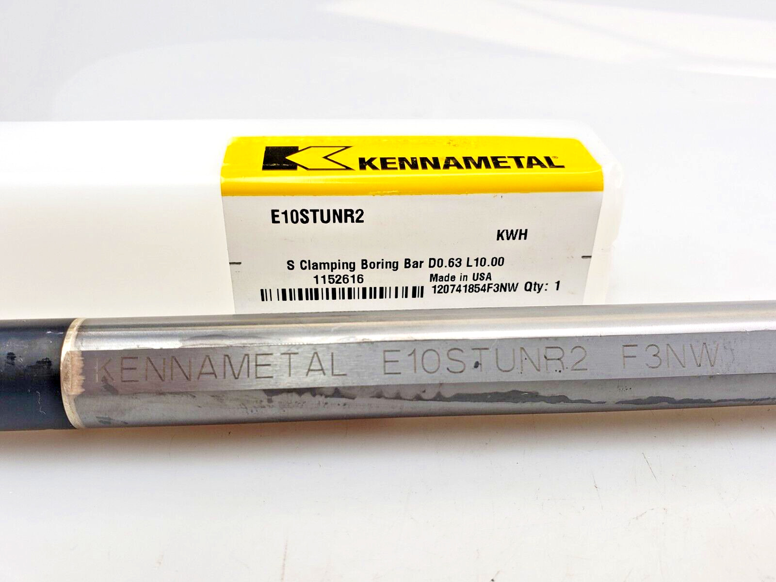 Kennametal E10-STUNR2 Solid Carbide Indexable Boring Bar 5/8″ Shank x 10″ OAL