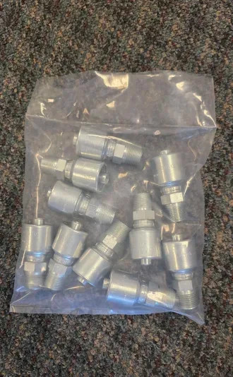 PACK OF 10 GATES HYDRAULIC HOSE FITTINGS G25100-0808 (8G-8MP)