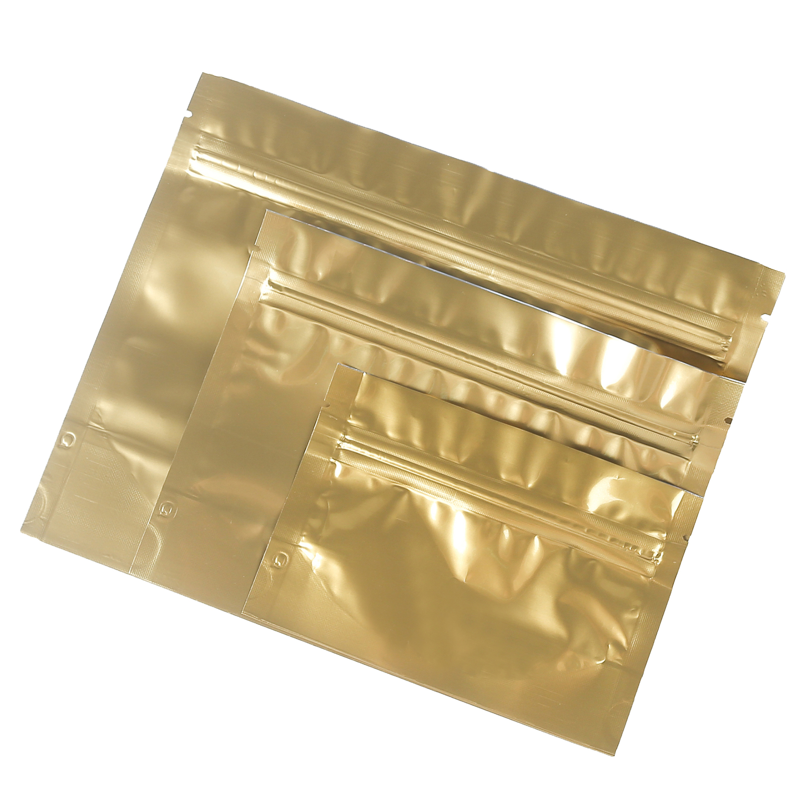 100 Mylar Jerky Bags, Resealable Foil Snack Bags, Food Safe Standing Zipper Bags