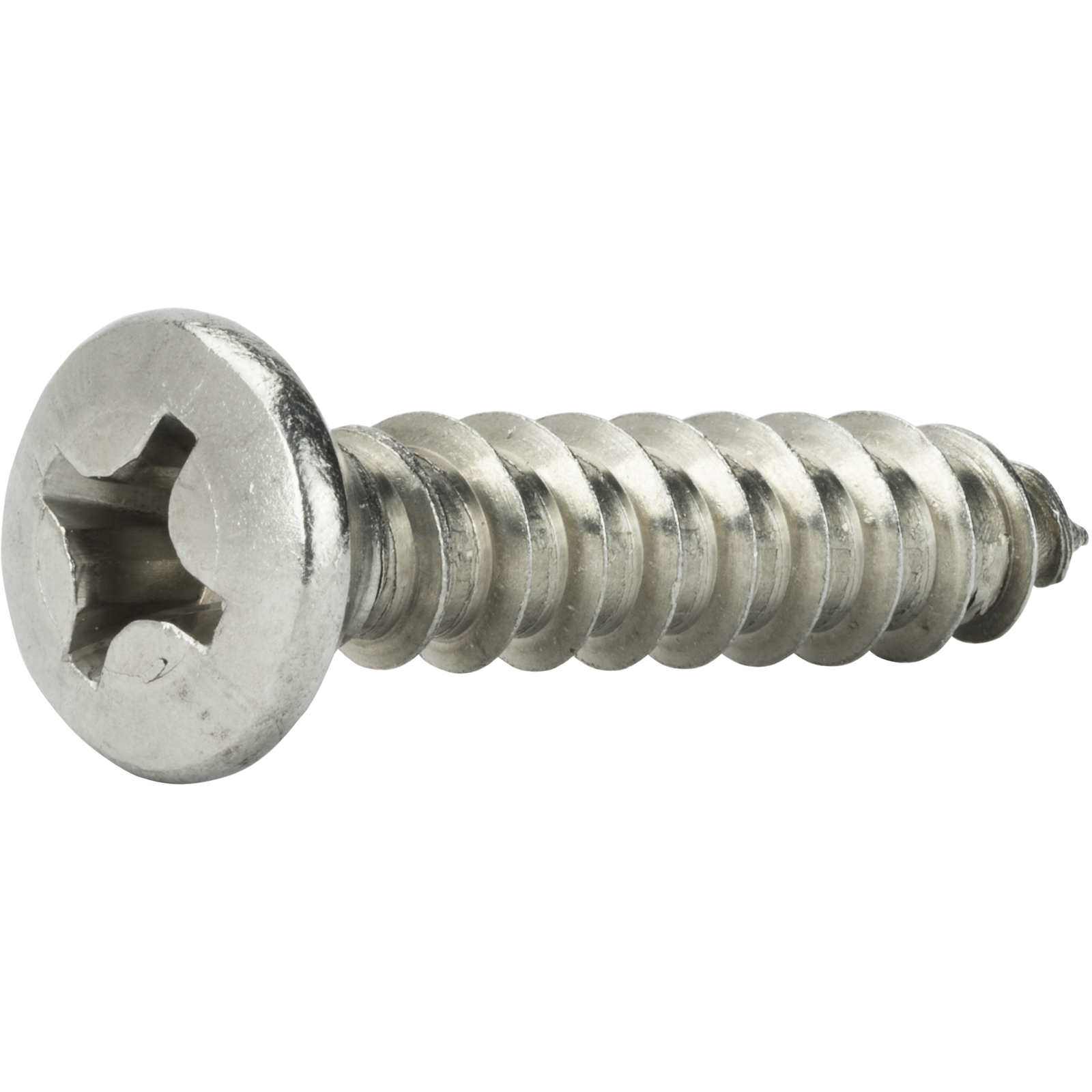 #8 x 3/4″ Self Tapping Sheet Metal Screws Oval Head Stainless Steel Qty 2500