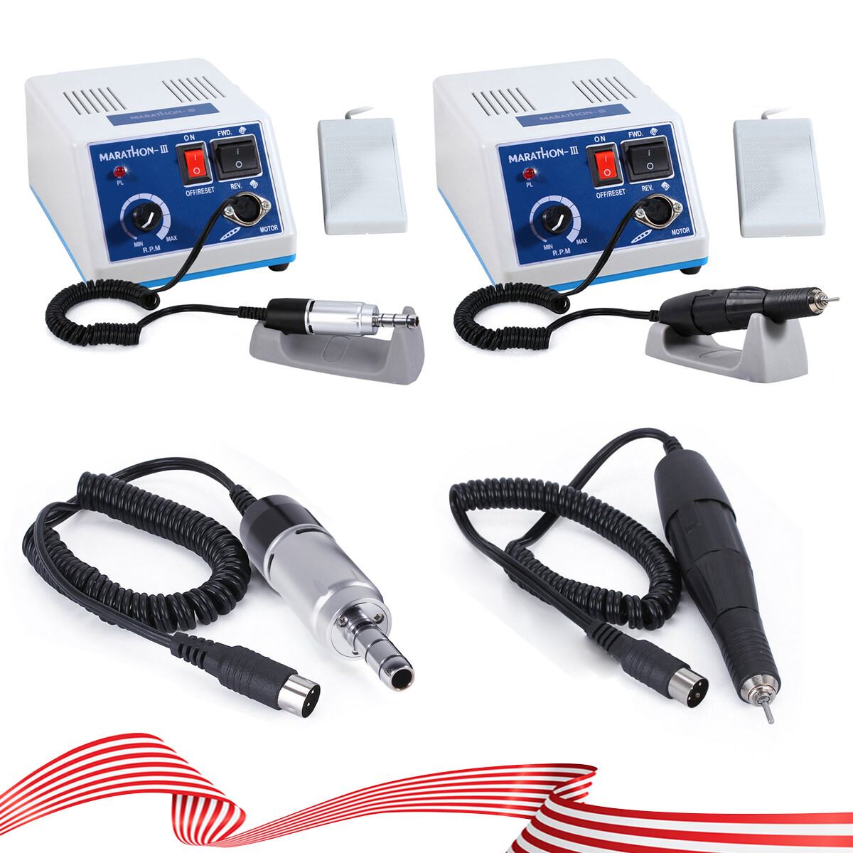 Dental Lab Marathon III Micromotor Polishing Motor 35K RPM Electric Handpiece N3