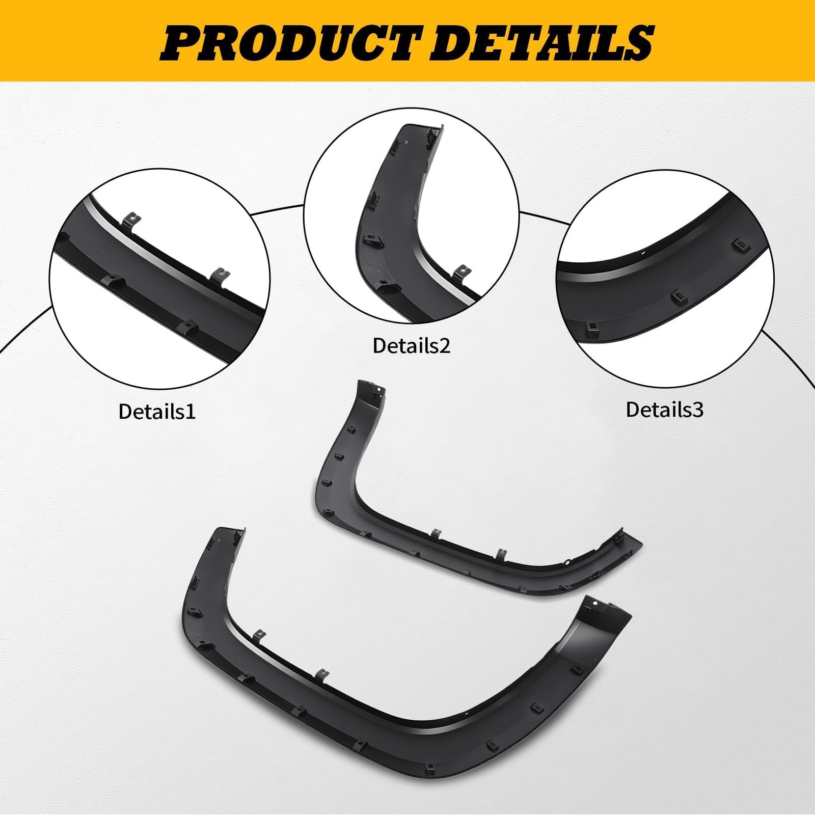 Fender Flares Mudguards for 2016-2023 Tacoma Front Rear 4pcs Kit TO1290109