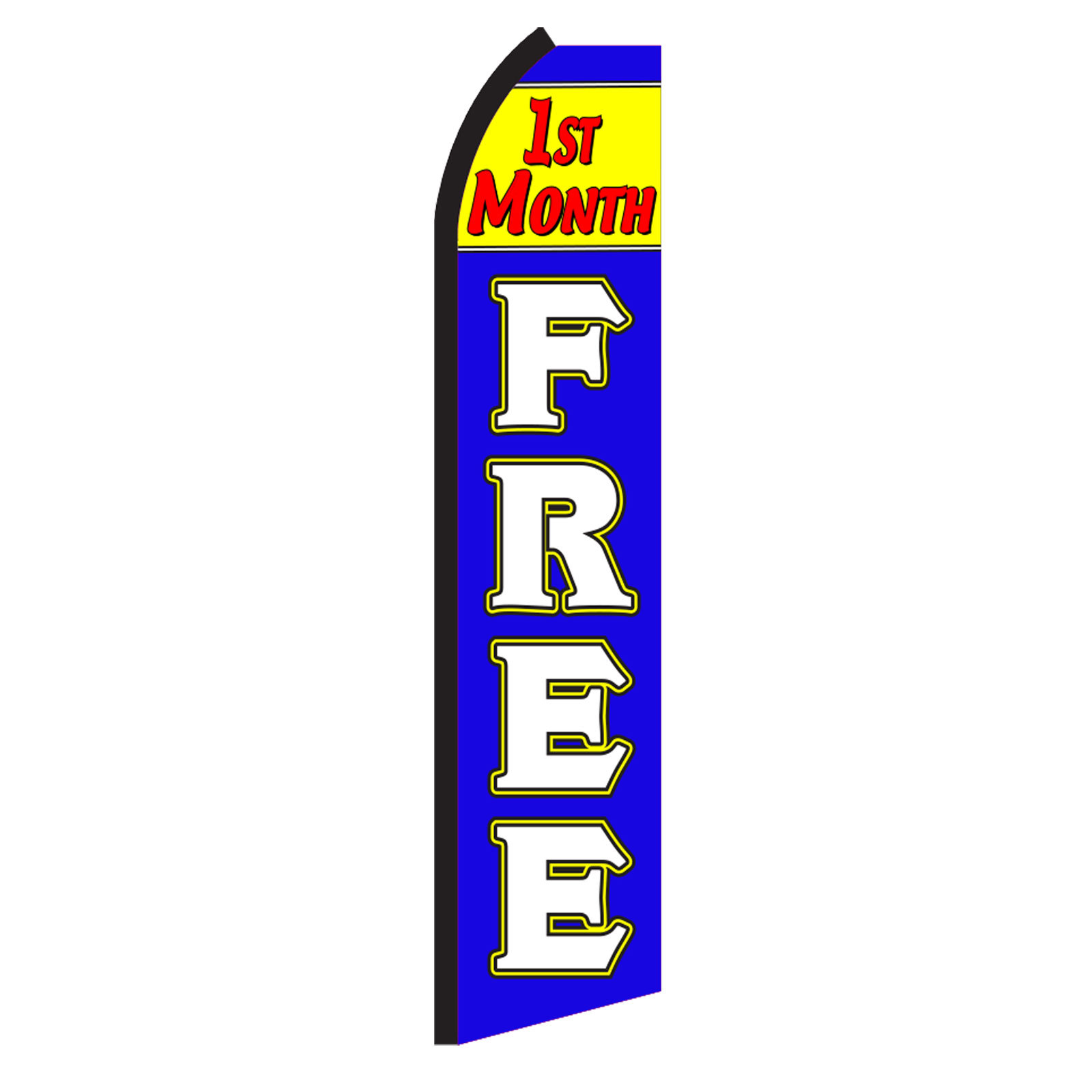 1st Month Free Flag Flutter Feather Banner Swooper