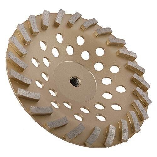 7″ Concrete Grinding Cup Wheels 24 Seg Diamond Abrasive Segments 5/8″-11 Arbor