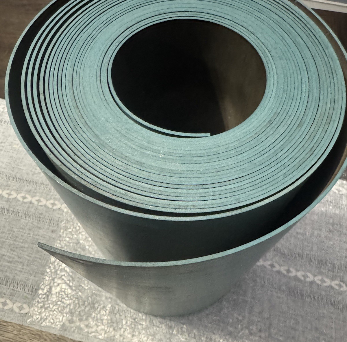 Turcite B Sheet green 0.062 Thick X 12”Inch Wide X 1” Inch Long Sold Liner Inch