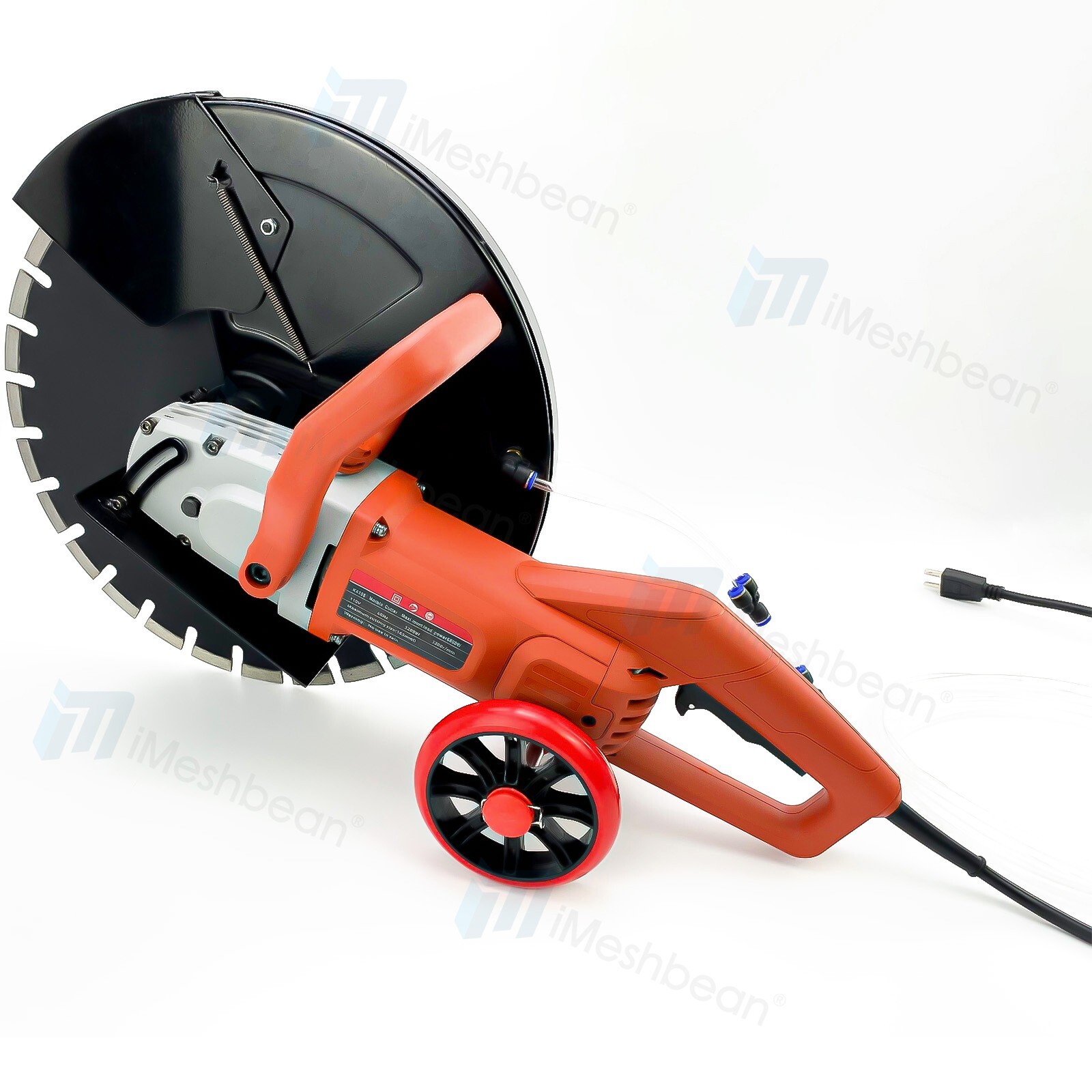 16” Electric Concrete Saw Wet/Dry Saw Cutter with Water Pump and Blade 3200W US