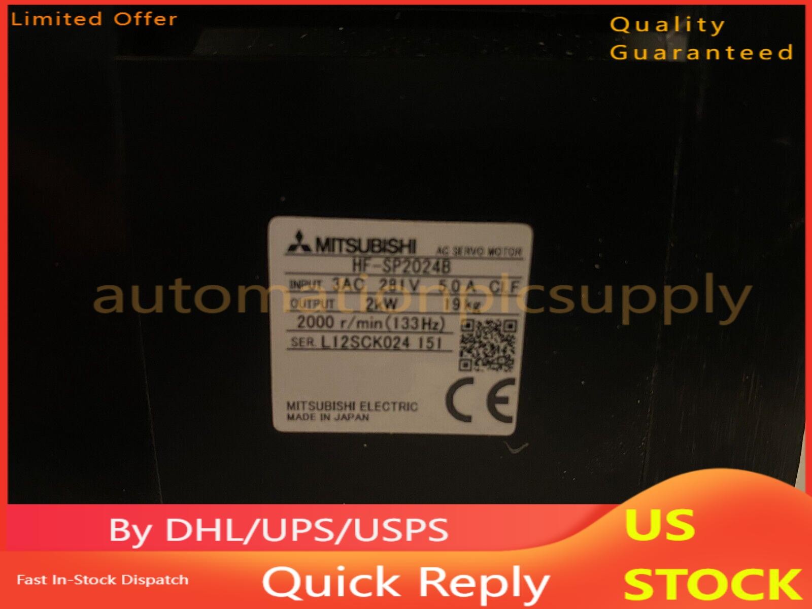 Mitsubishi HF-SP2024B One New HFSP2024B Servo Motor Expedited Shipping