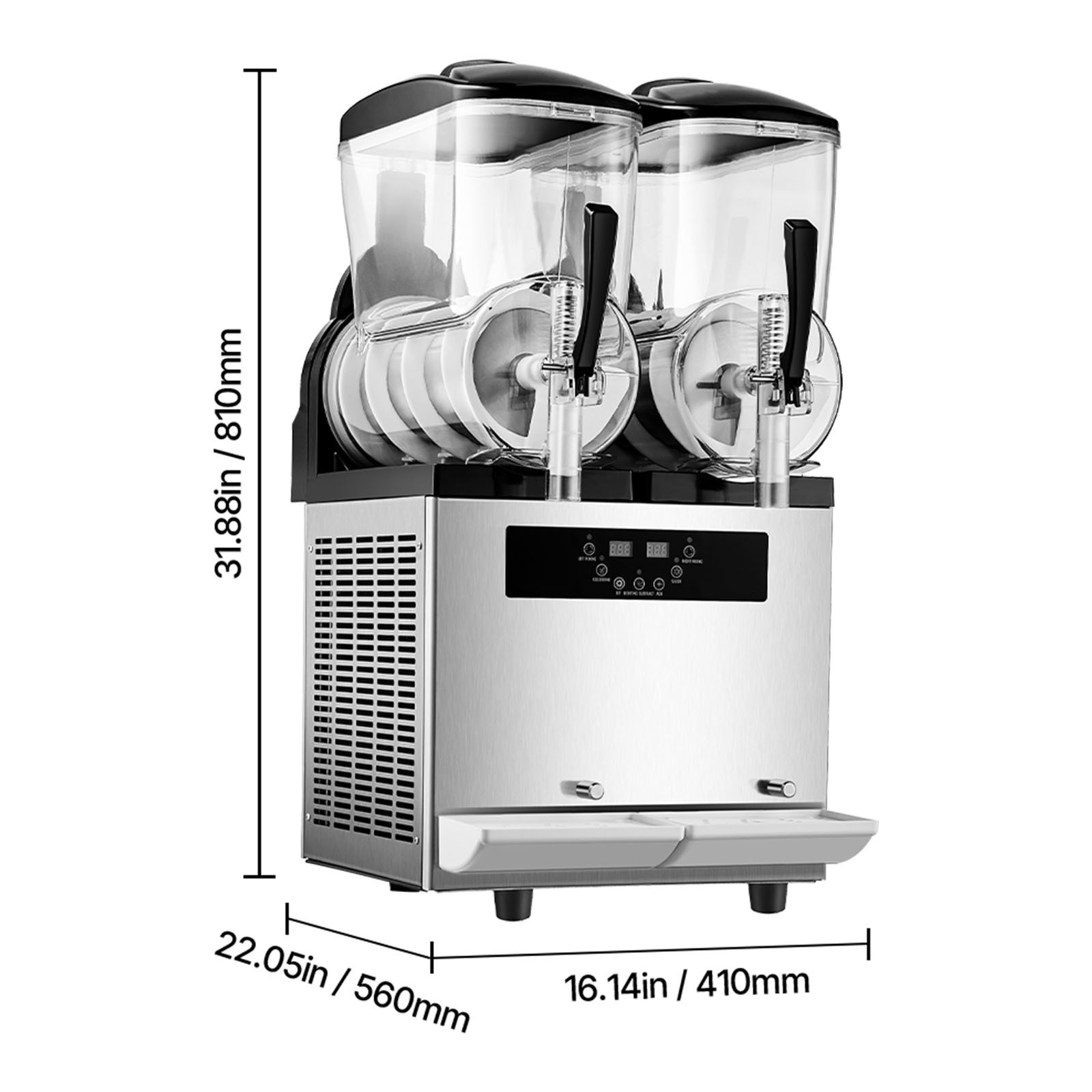 Uimoso Dual 12L Tank Frozen Drink Machine for Slushies and Smoothies