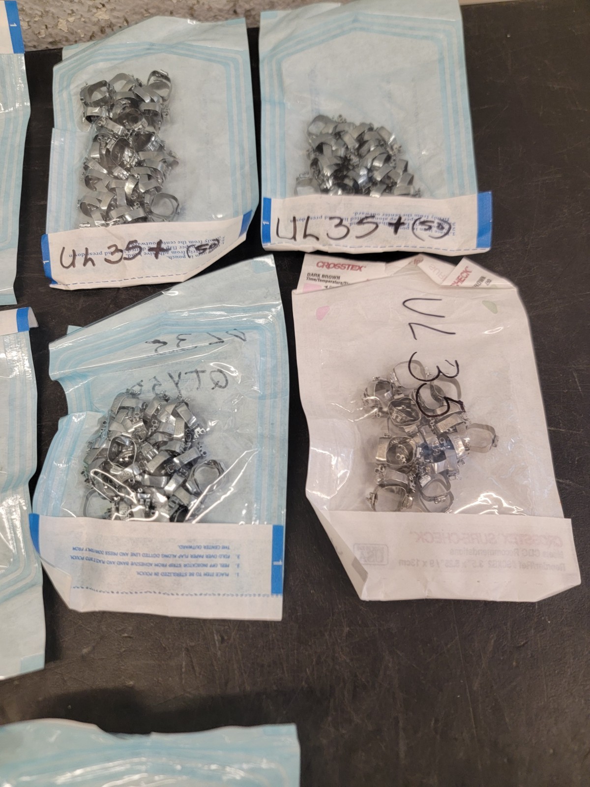 Molar Bands. Dental, Stainless, Various Sizes 300+ Count (Z8)