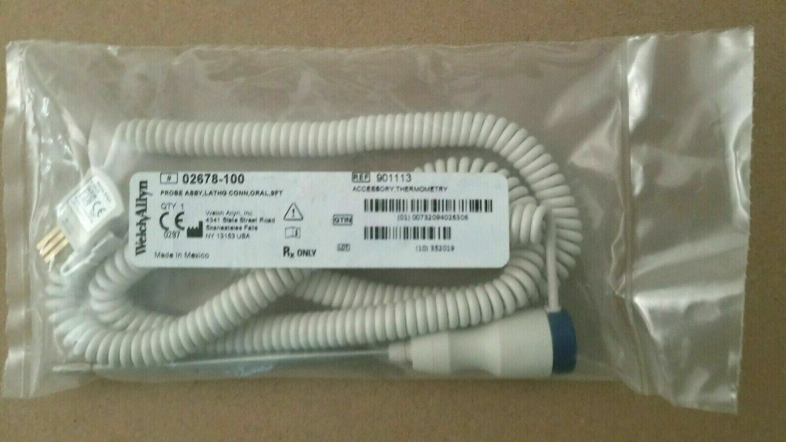 Welch Allyn Oral Thermometer Probe Assy Kit, REF 02678–100 (Brand New)