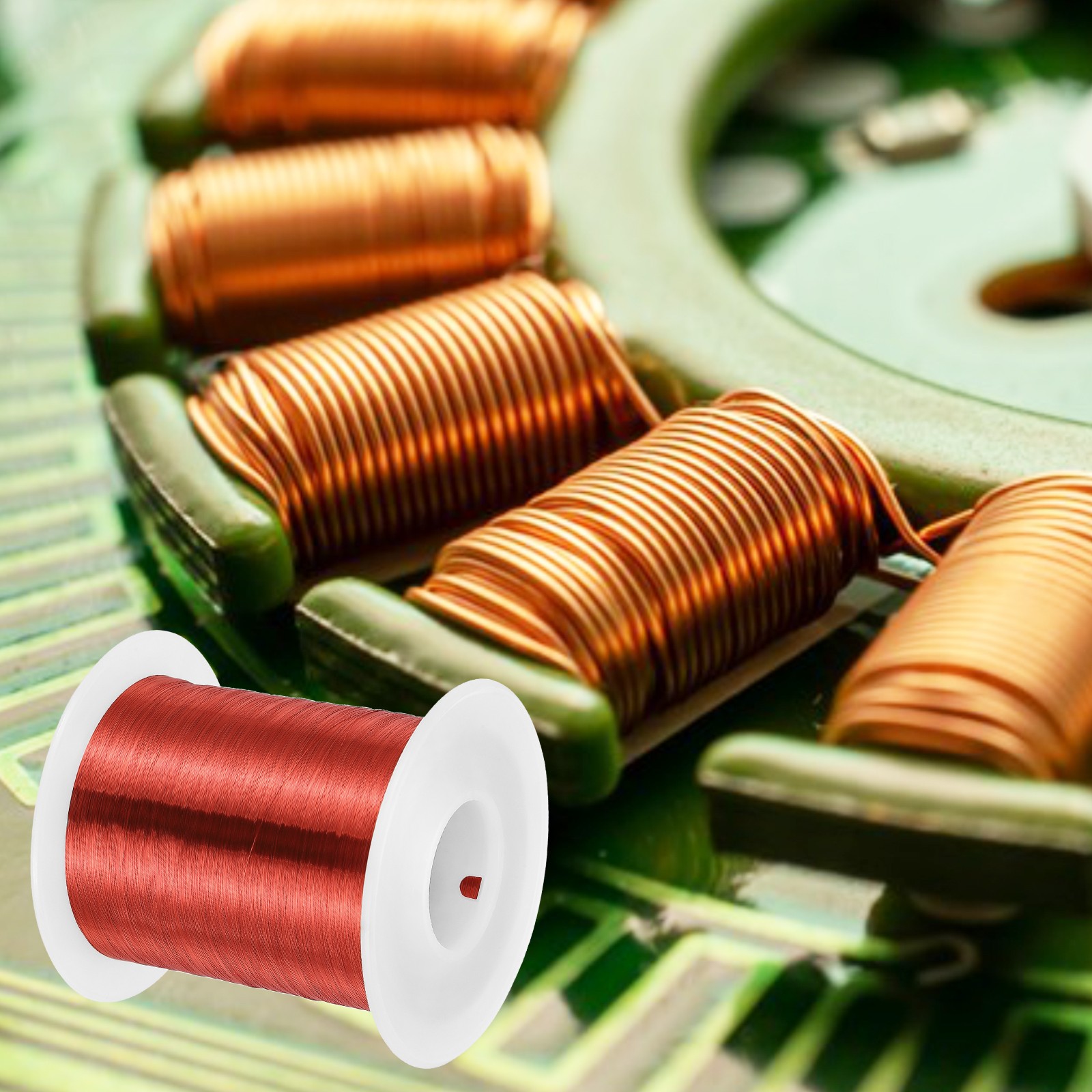 38 AWG Magnet Wire, 1 lb Magnetic Coil Wire, 155C(311F)