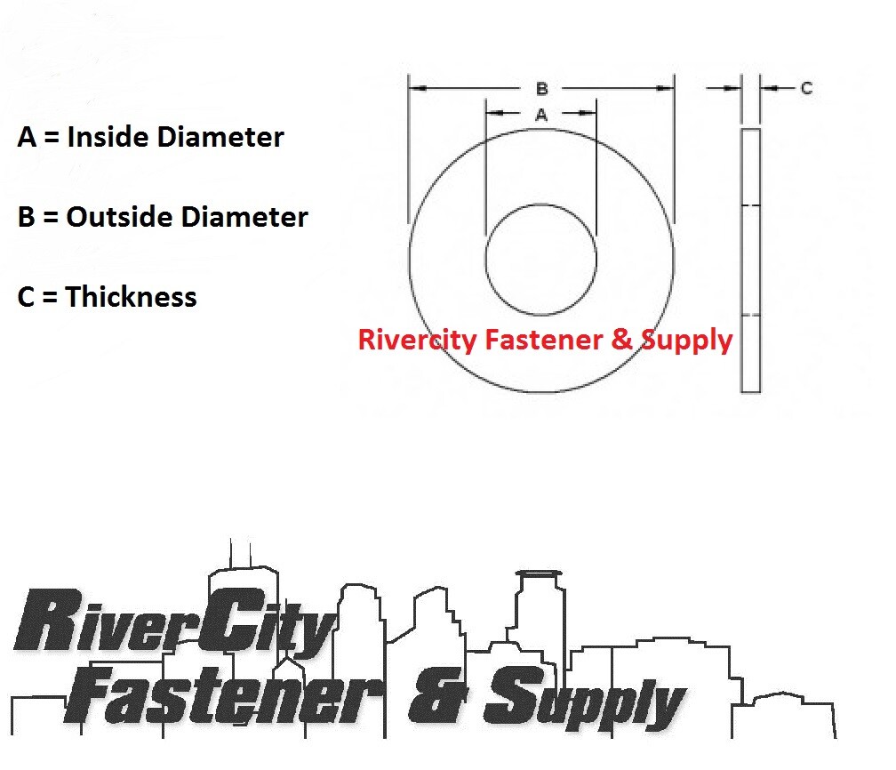 M6 Extra Thick Heavy Duty Stainless Steel Flat Washers 6mm