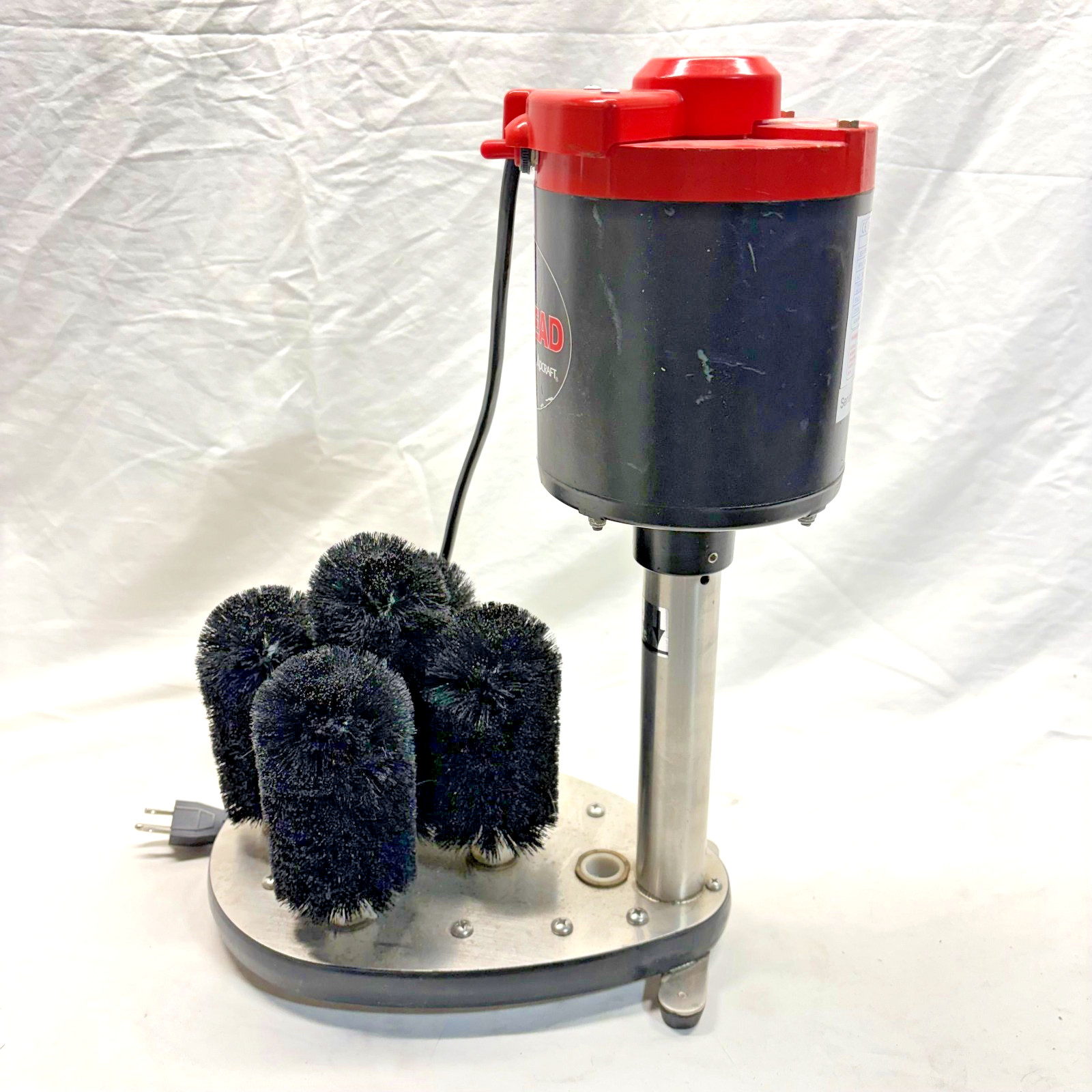 Adcraft GW-120 The Redhead Electric Upright Bar Glass Washer w/ Five 5 Brushes
