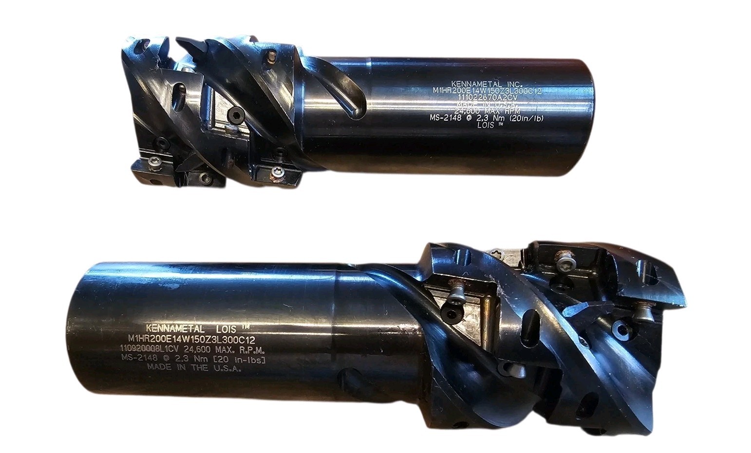 Kennametal | M1HR200E14W150Z3L300C12 | Helical End Mill | 2″ Dia | 1.5″ Shank |
