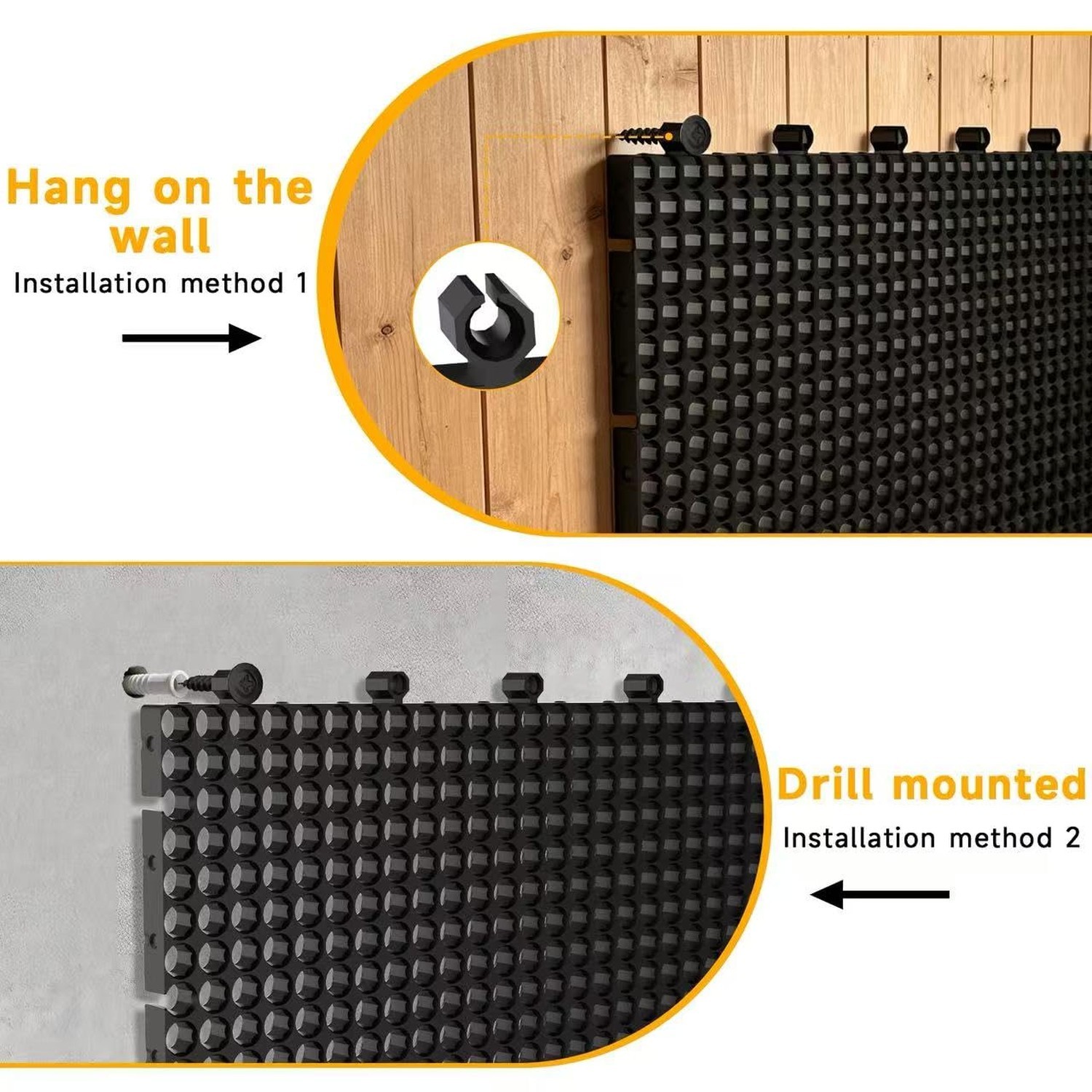 Pegboard Kit: 6 Panels (36x16in, Black) + 200 Hooks & Accessories, Heavy Duty…