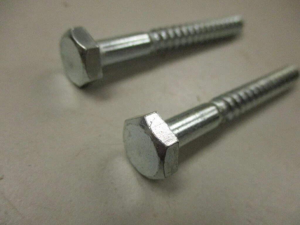 1/4 x 2-1/2″ Hex Head Lag Screws Bolts Steel Zinc Plated 100 pcs