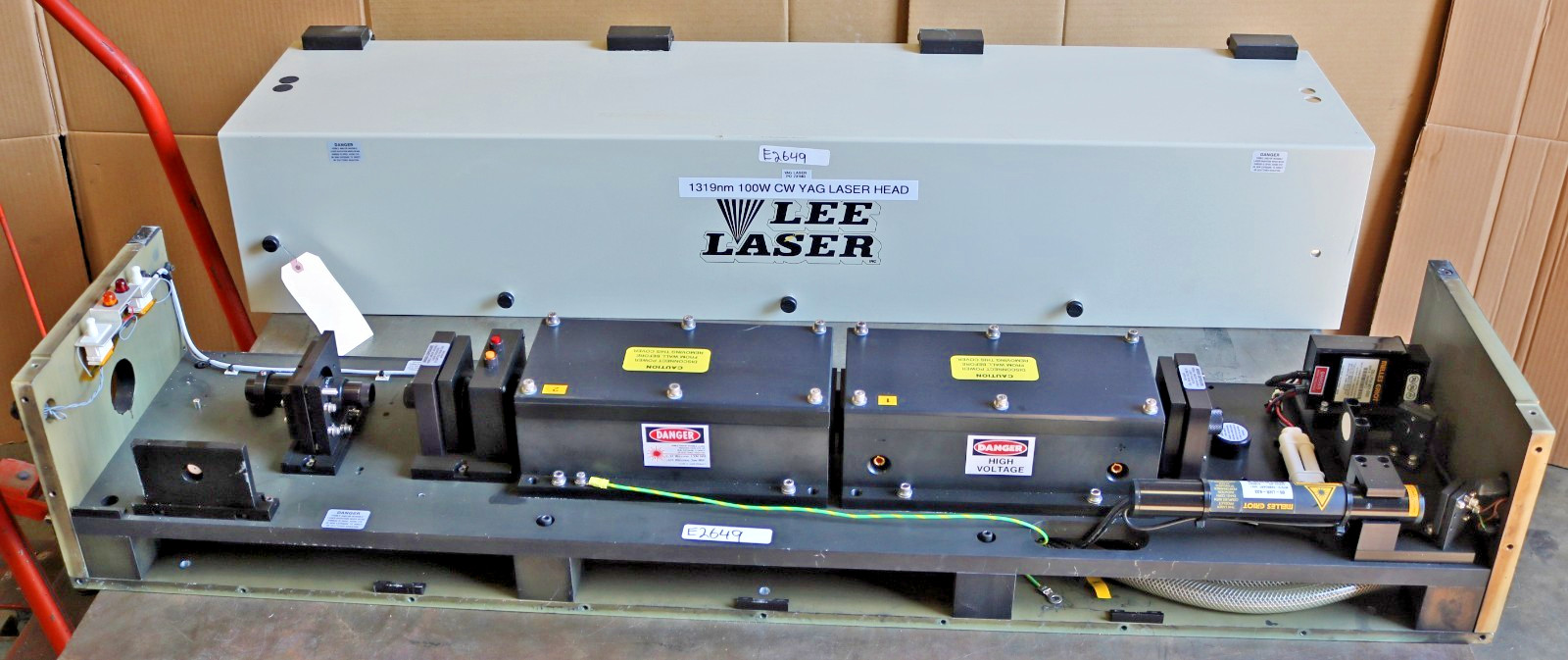 Lee Yag Laser Head 010215-007 1319nm, 100W, Water Cooled W/ Cables – – E2787