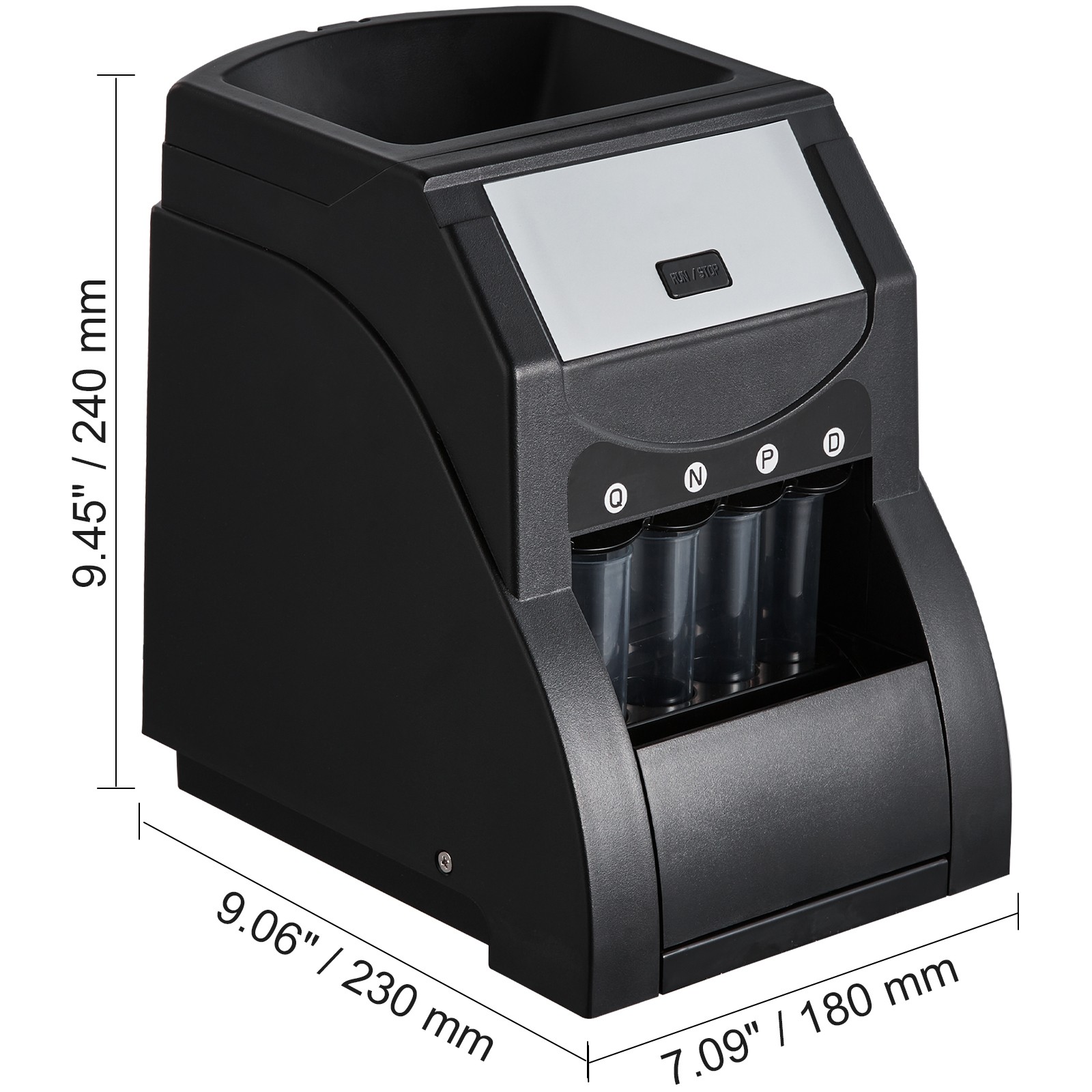 Uimoso Automatic Coin Sorter and Wrapper with 4 Coin Tubes, 230 Coins/Min