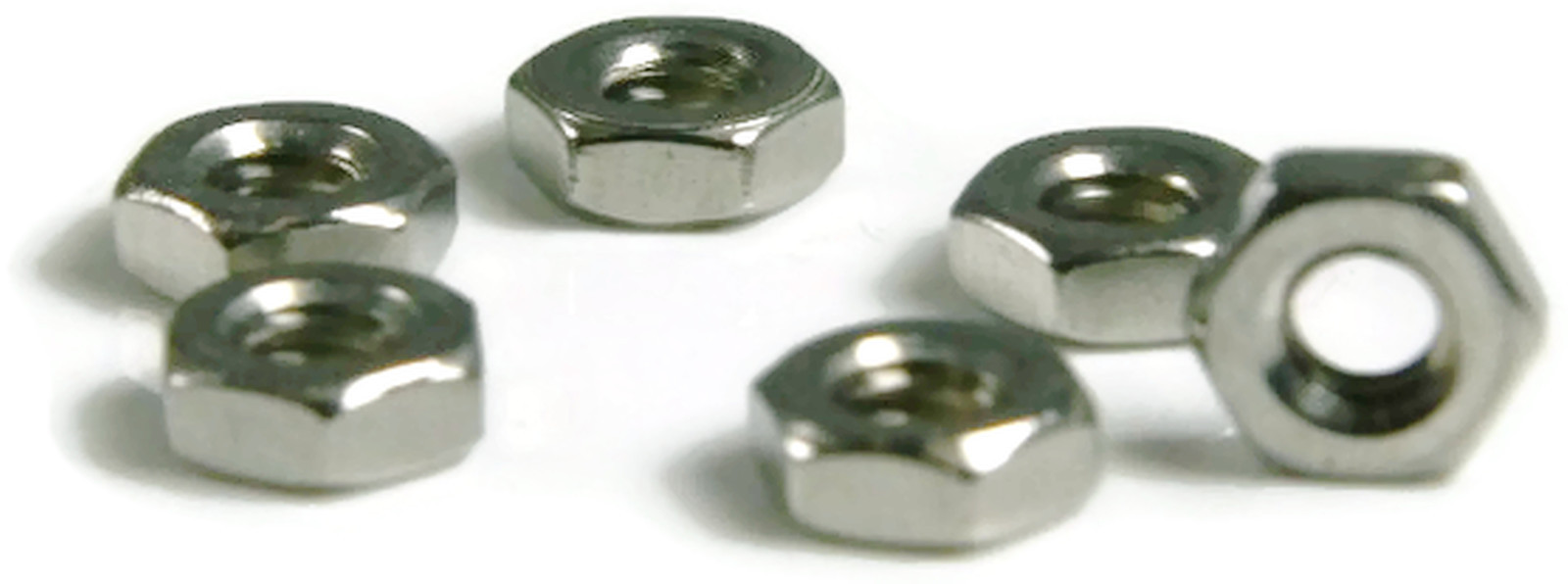 Stainless Steel Hex Machine Screw Nut Small Pattern #4-40, Qty 250