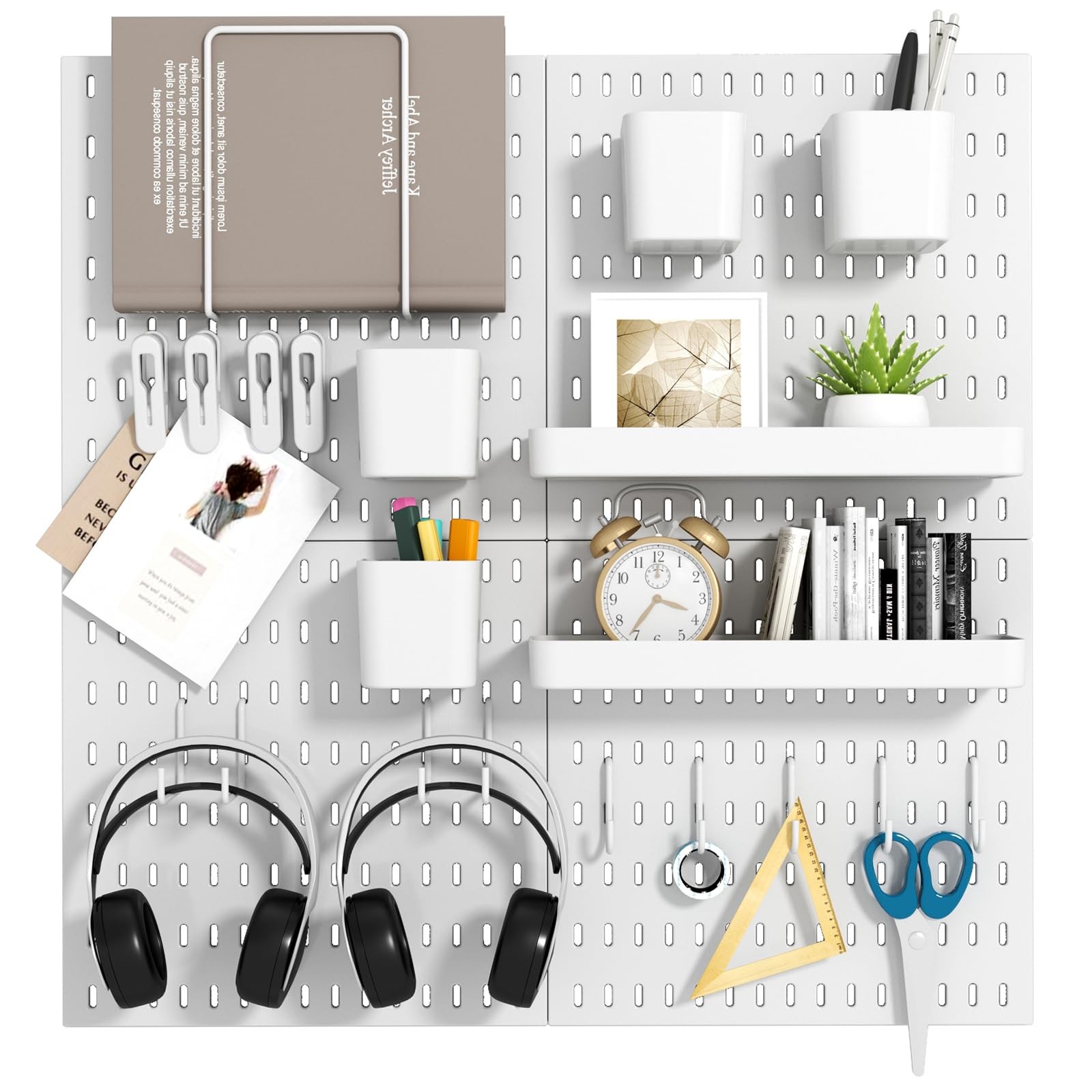 Peg Board Combination Kit, 4 Pegboards with 20 , Pegboard Wall Organizer for …